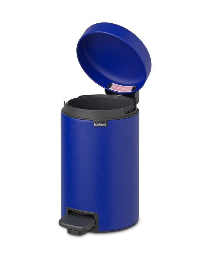 Brabantia Pedal Bins NewIcon Pedal Bin 3 litre Plastic Bucket Mineral Powerful Blue - Image 4